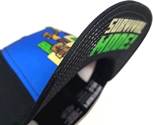 Miniatura 2 de Minecraft Gamer Hat para niños Survival Mode Snapback Cap Cool Kids Hat Negro