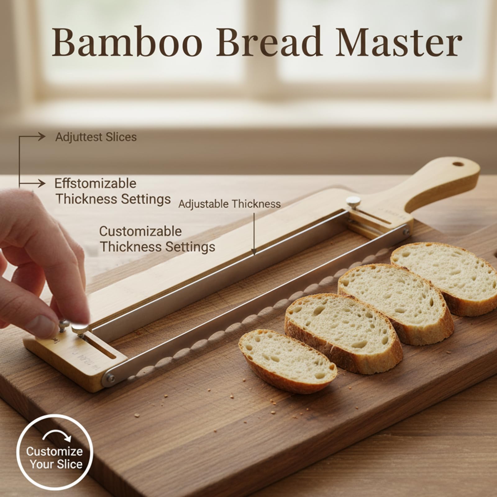 Adjustable Bread Knife - Slice Like a Pro -2 Adjustable Bread Knife - Slice Like a Pro -2