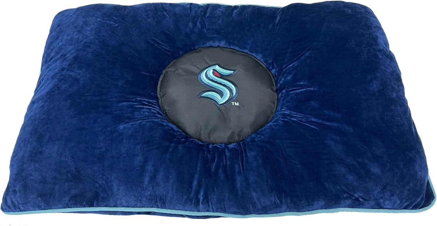 Pets First NHL Detroit RED Wings PET Bed - Soft & Cozy Plush Pillow Bed. Sports Themed Dog Bed. Cuddle, Warm Sports Mattress Bed for Dogs & Cats.