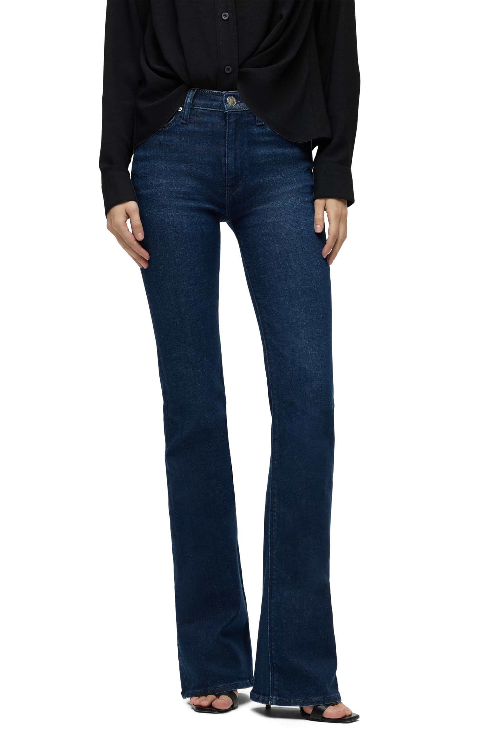 HUDSON Women's Barbara High Rise Petite Bootcut Jean