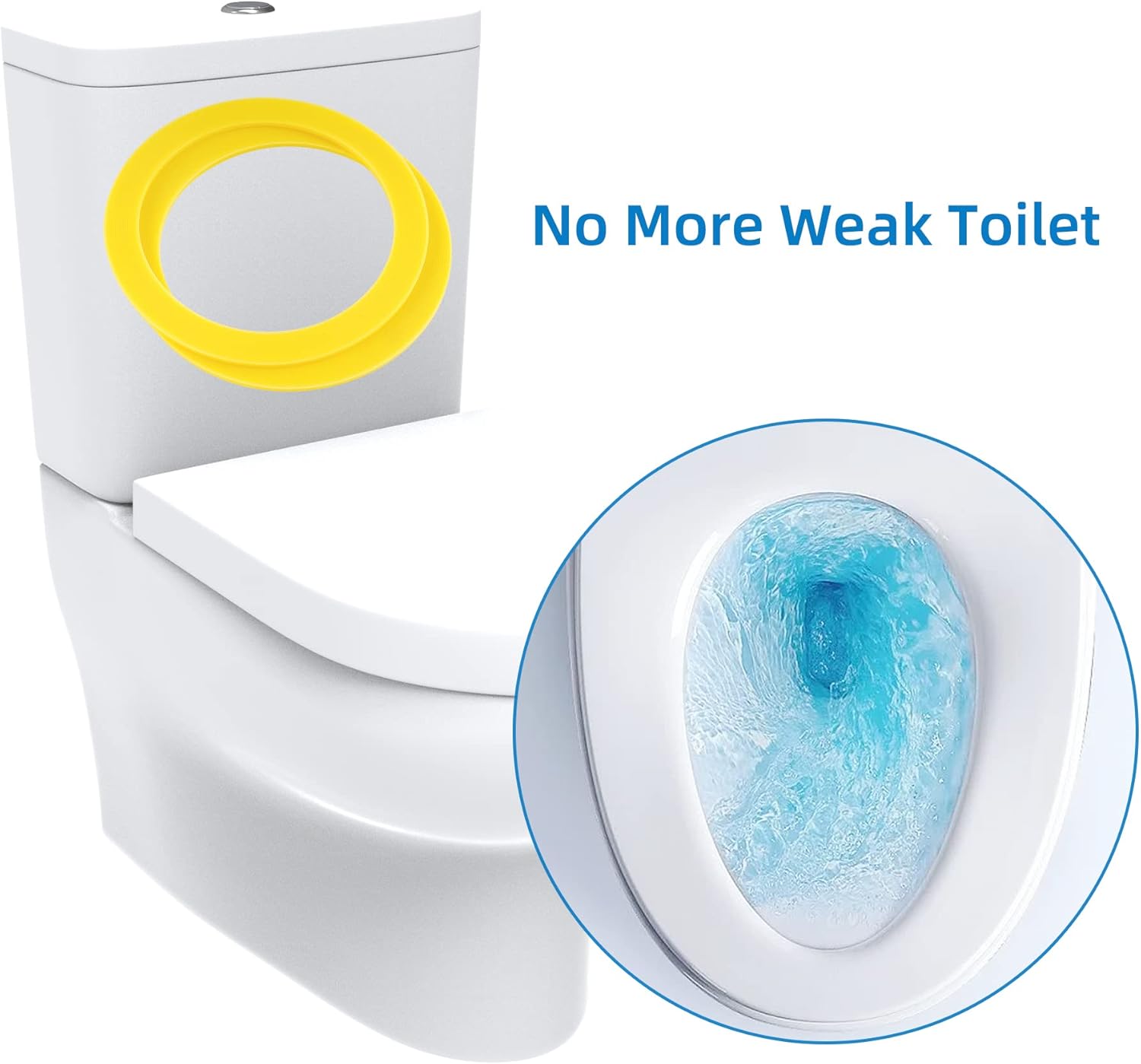 Buy 2 Pack Toilet Flush Valve Seal by Hibbent,