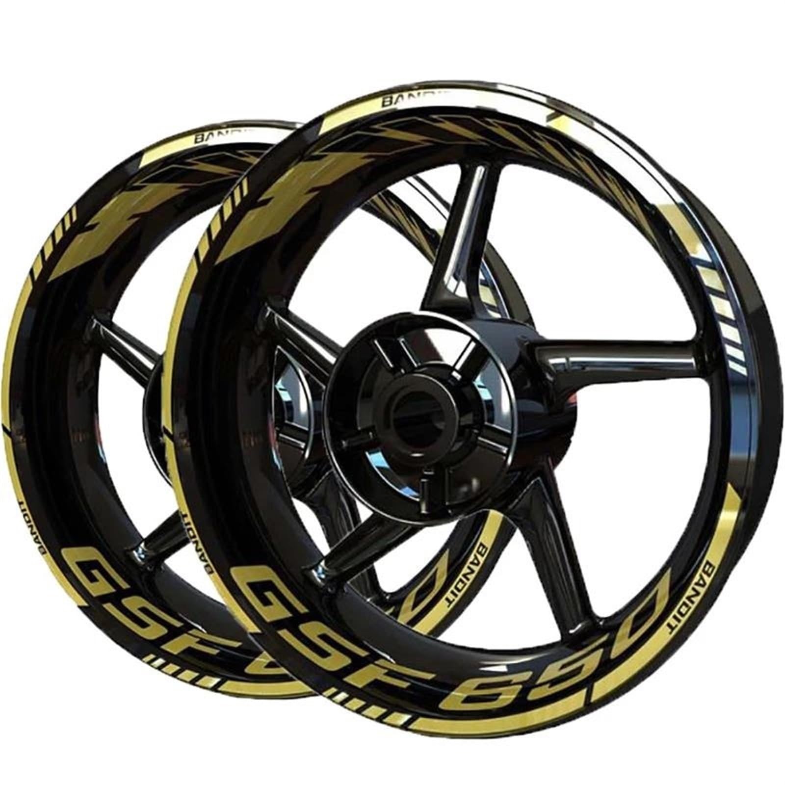 Motorcycle Wheel Decals Sticker Decal Set Accessories for Suzuki GSF650 GSF 650 Bandit Decorative(Color6)