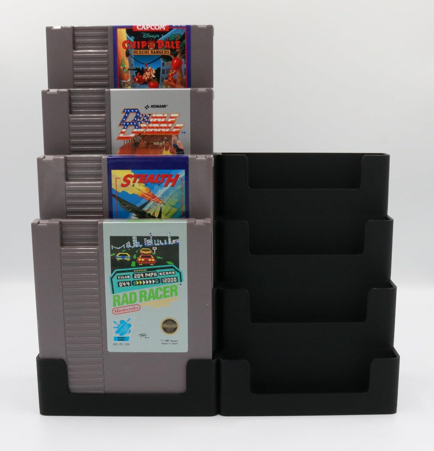 Display Stand Tower Holder for NES Cartridges - Holds 8 Games