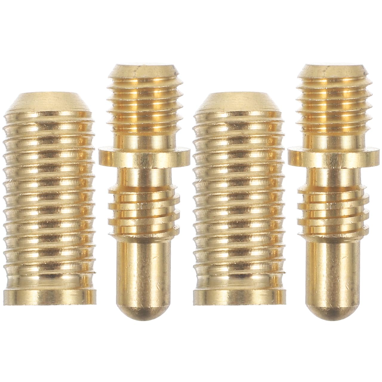 BESPORTBLE Pool Cue Joint Screws 2 Sets Heavy Duty Copper Pool Cue Accessories for Billiard Joint Connecting and Extension Rod Repairs