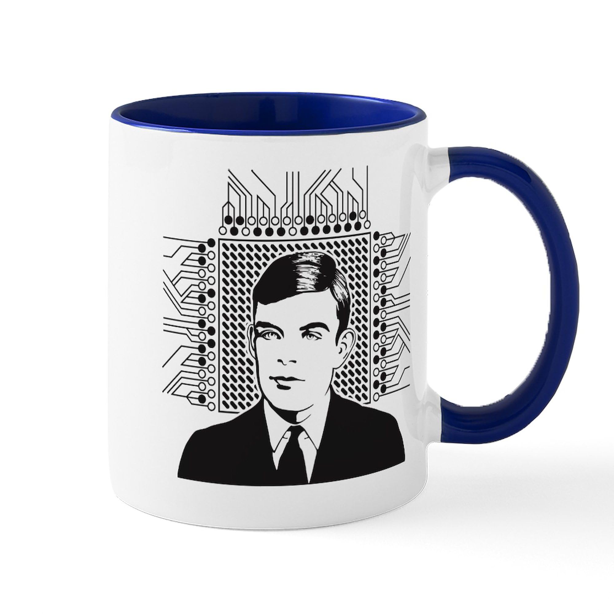 Amazon.com | CafePress Alan Turing Portrait Mugs 11 oz (325 ml) Ceramic Coffee  Mug: Coffee Cups & Mugs