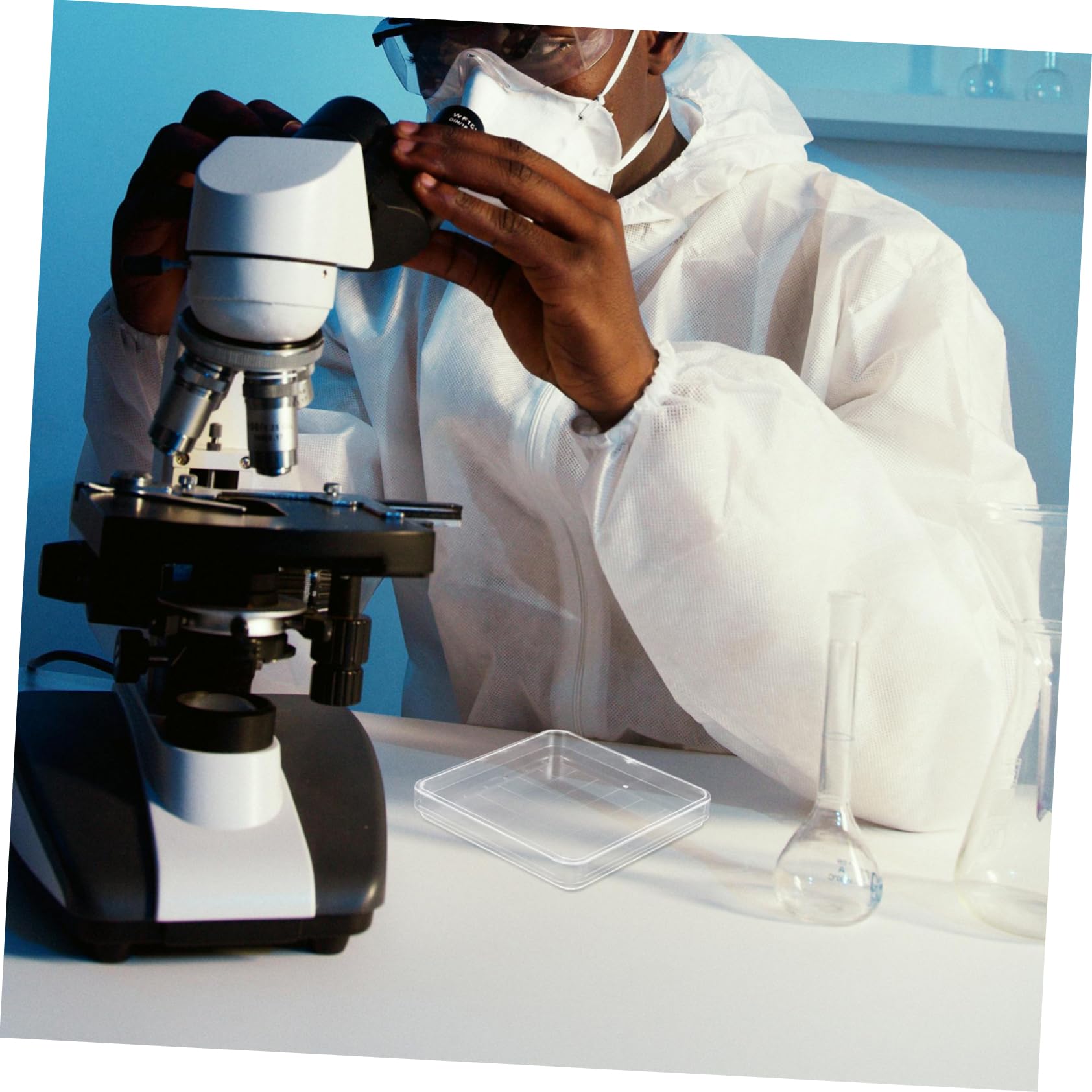 SOLUSTRE 10pcs Petri Dish Petri Holder Laboratory Petri Plates Agar Dishes for Mushrooms Culture Dishes Chemistry Petri Tray Chemistry Petri Plates Culture Dish Agar Petri Tray with Lid