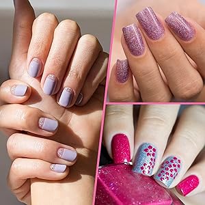 Buqikma Short Square Nail Tips - 600PCS Square Short False Nails Shorts Acrylic False Clear Tips Half Cover for DIY & Salon