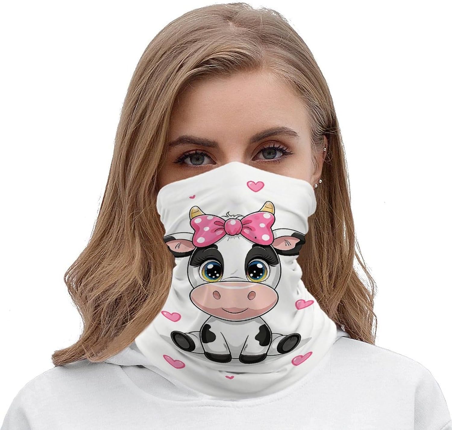 Cute Cows Cooling Headscarf Cooling Breathable Face Mask UV Protection Scarf Hiking Bandana