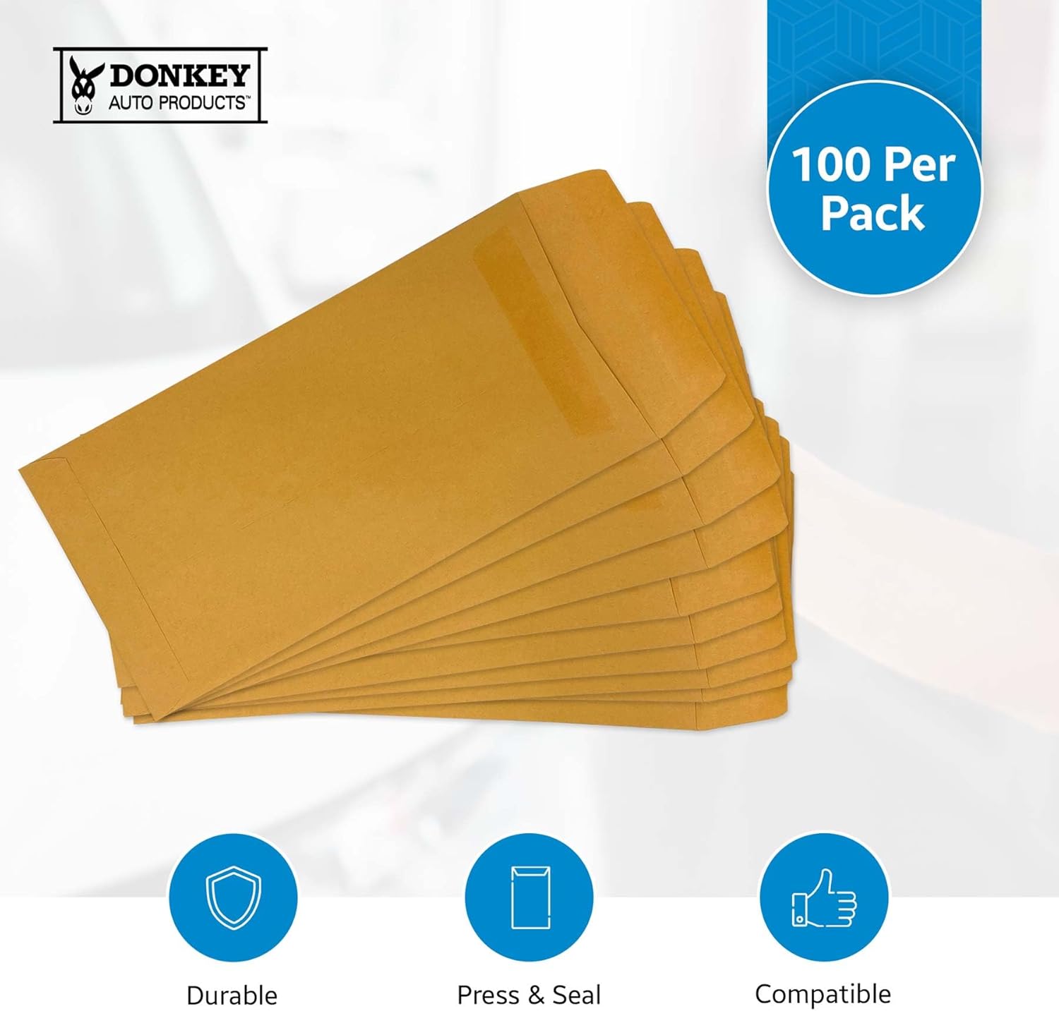 Blank License Plate Envelopes (Press and Seal)