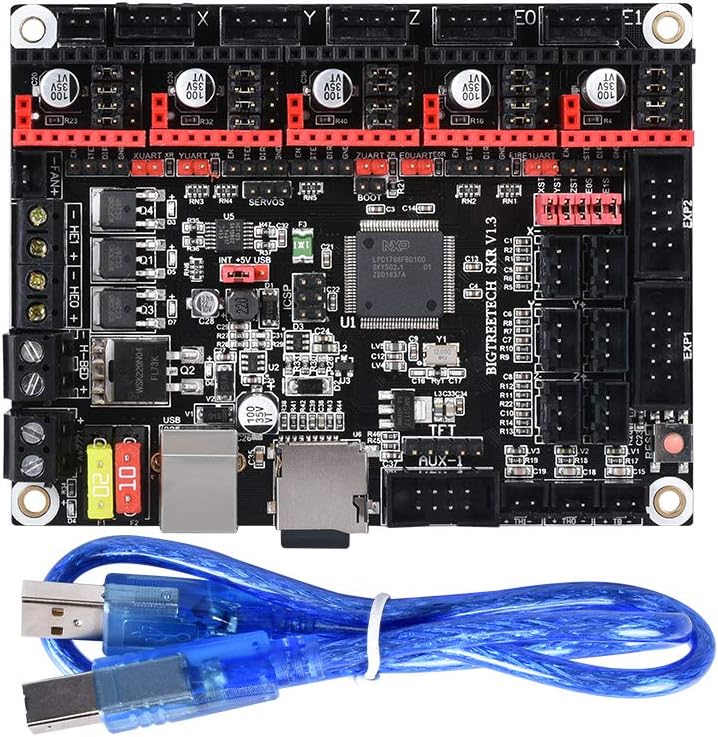 BIGTREETECH 3D Printer Part SKR V1.3 32bit Control Board Smoothieboard&Marlin Open Source Compatible with Ramps1.4/1.5/1.6 Support A4988/8825/TMC2208/TMC2100 Drivers