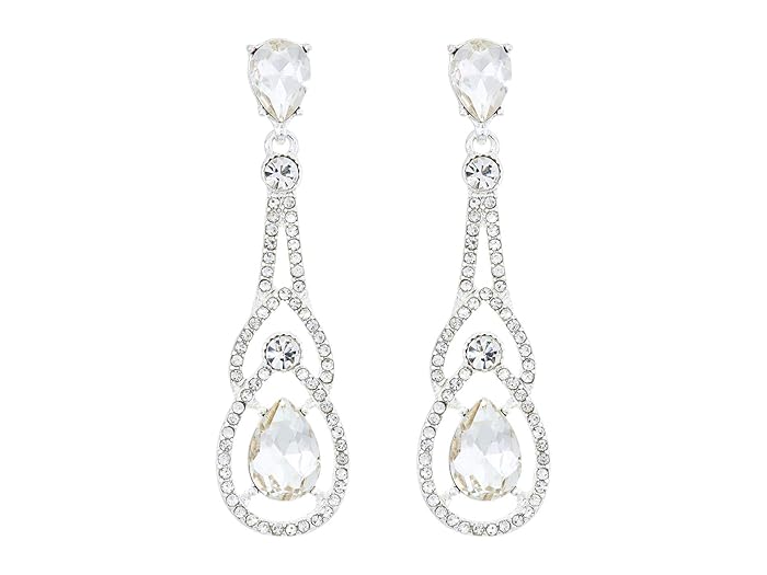 LAUREN Ralph Lauren  Pave Chandelier Earrings (Silver) Earring