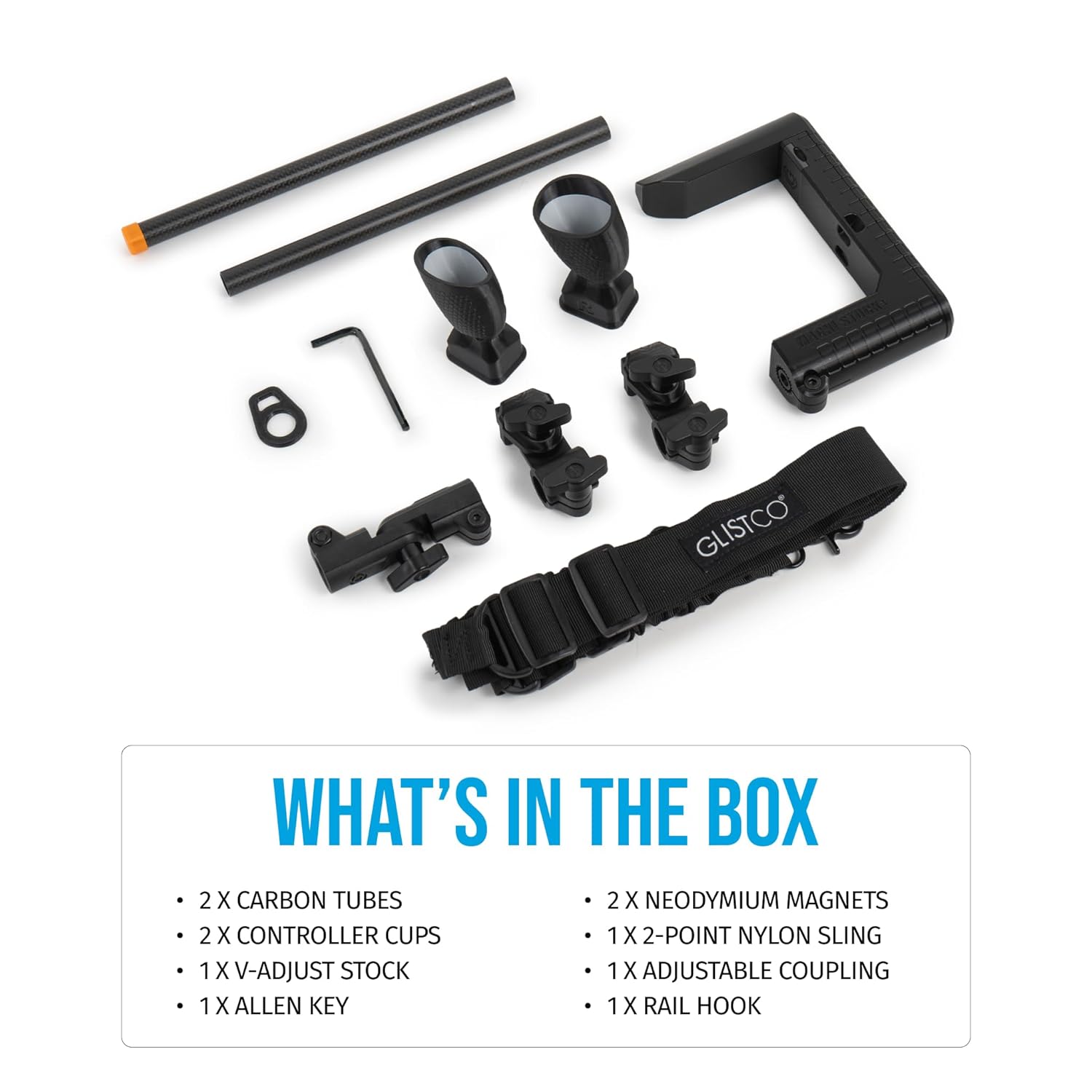 Magni Stock+ VR Carbon Fiber Controller Stock Rifle Adapter compatible with Meta Quest 2/Quest