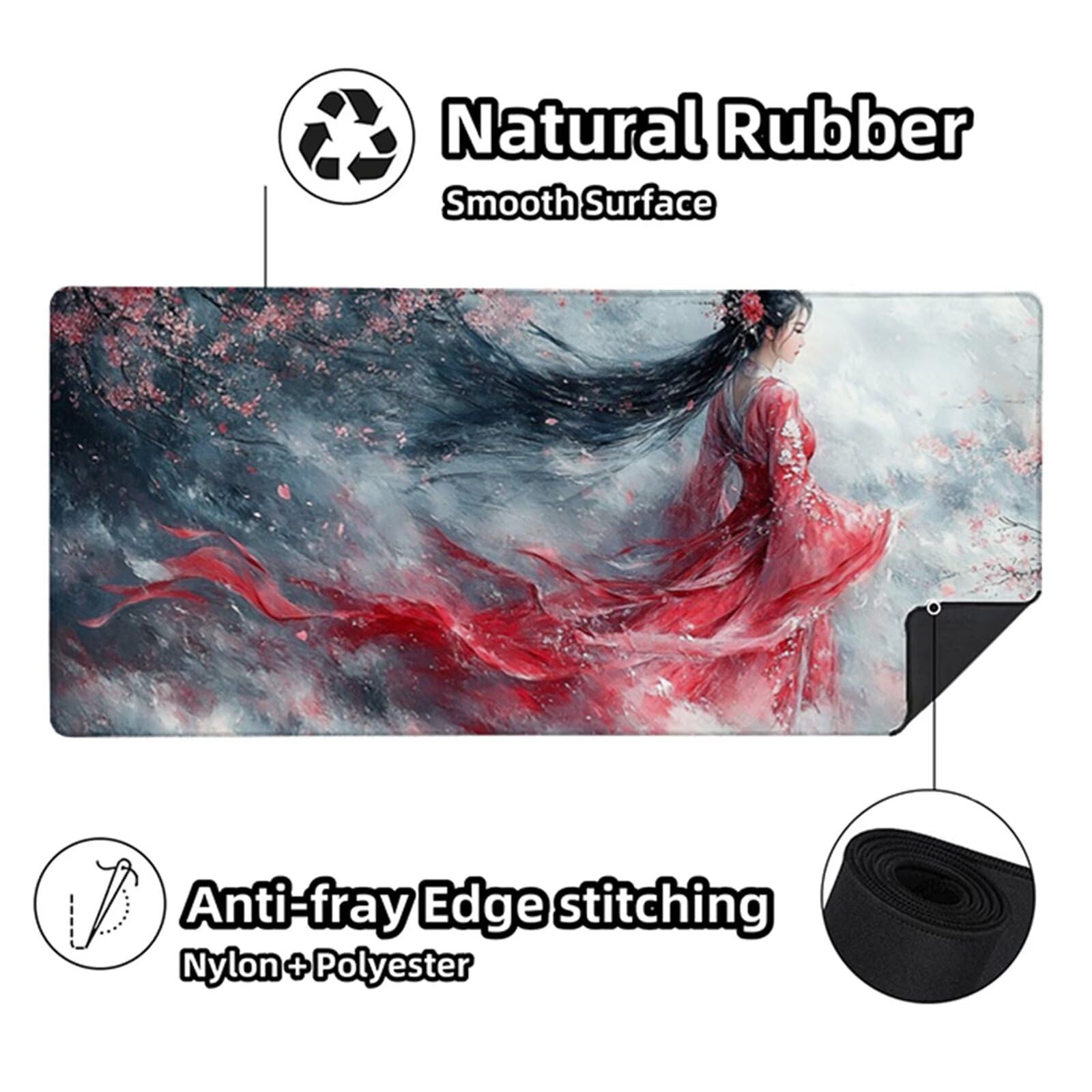 Podkładka pod mysz Biurko Czerwona Podkładka Pod Mysz XXL 1600x800x3mm, Podkładka Pod Myszkę Dla Kobiet, Poprawia Dokładność I Prędkość, Wodoodporna Podkładka Na Biurko Dla Graczy Akcesoria Do