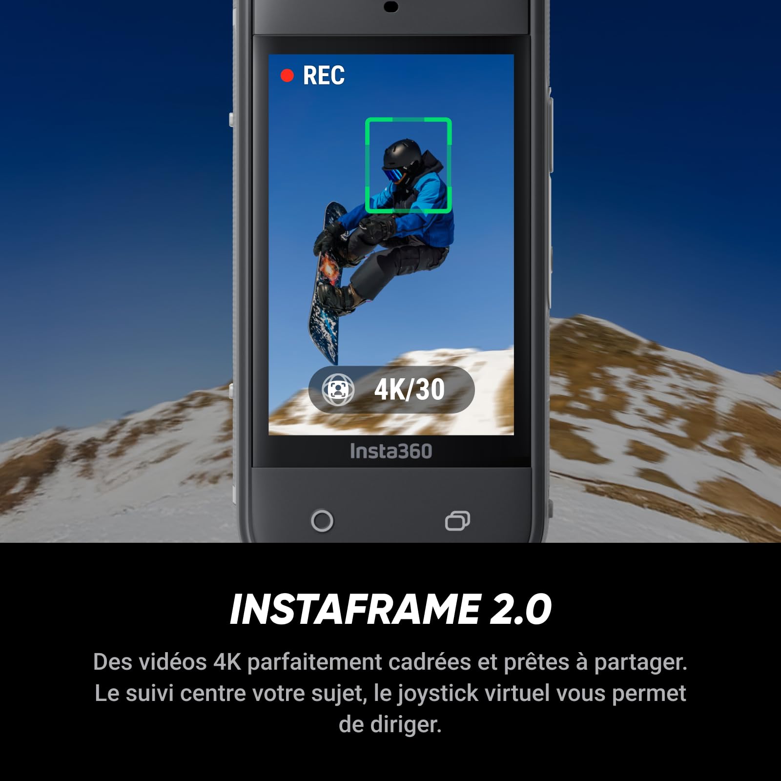 Insta360 X5 Pack Essentiels - Caméra 360 8K, Perche à Selfie Invisible, qualité Premium Jour et Nuit, objectifs Robustes & remplaçables, Appareil Photo vidéo étanche, dashcam, pour vlog, Moto