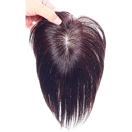 Amazon Co Jp Hiye 前髪 部分ウィッグ 人毛100 頭頂部 縦長 ポイントウィッグ 引抜き絹 シルク 人工頭皮 つむじカバー つむじ付き 薄毛隠し ボリュームアップ 増毛 増量 ウィッグ トップピース 自然 超軽量 服 ファッション小物