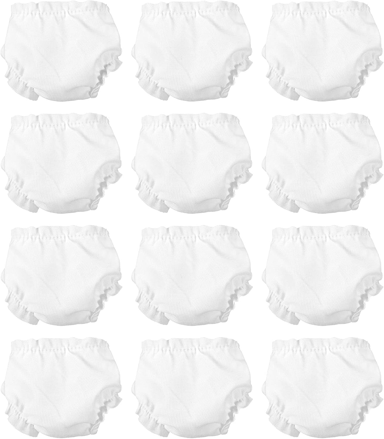 Toyvian White Doll Diapers, Doll Underwear for Baby, Doll