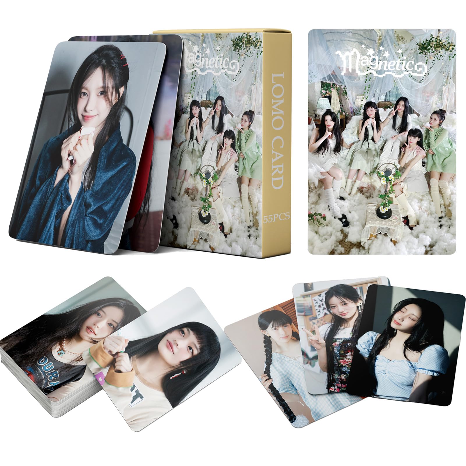 Amazon.co.jp: FOURBOM ILLIT フォトカード 55枚 ILLIT 磁気