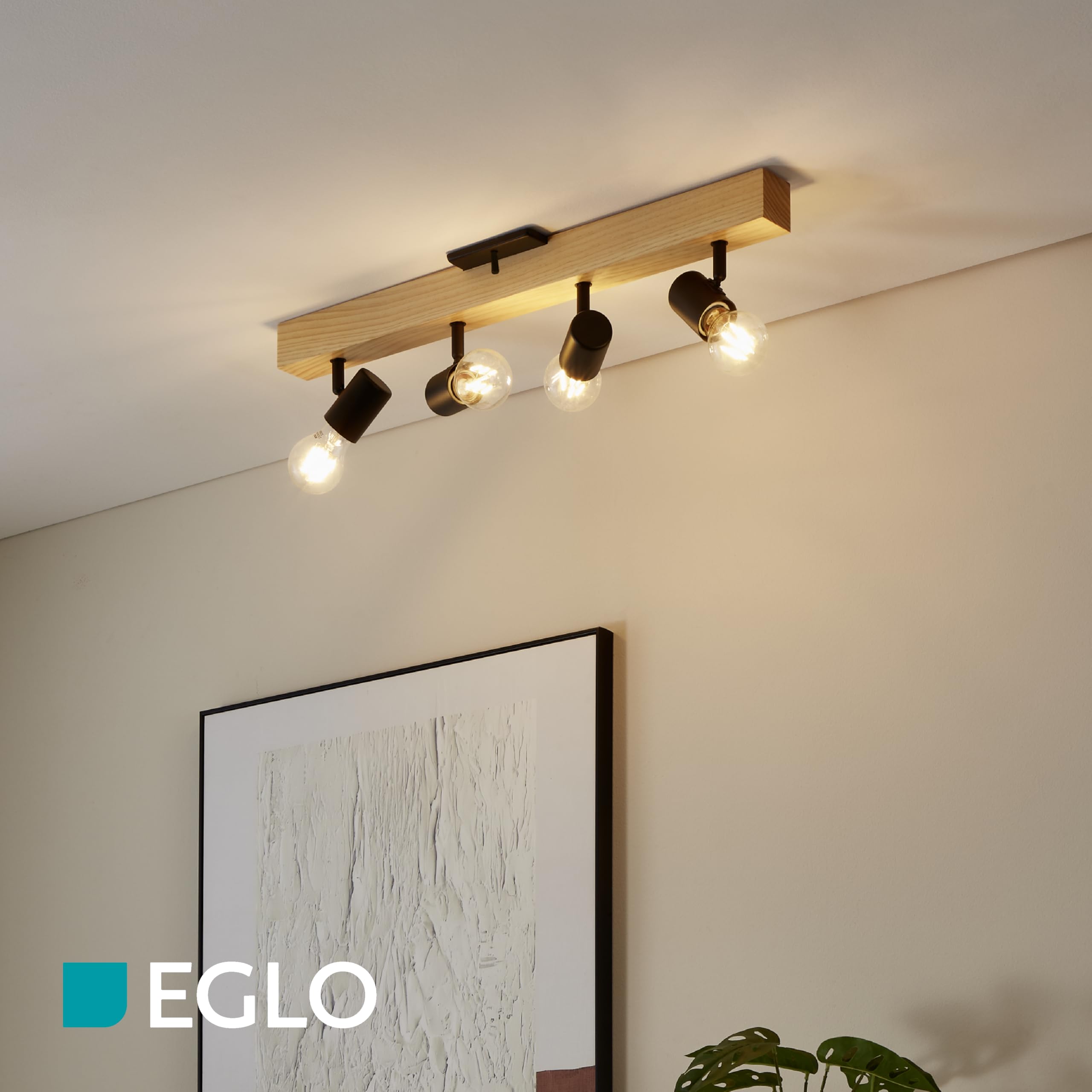 EGLO Deckenlampe Townshend 3 4 flammiger Vintage
