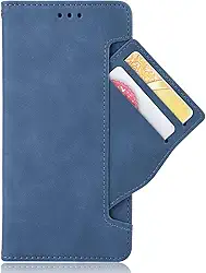 Capa com compartimento para cartão para Sharp Sense, capa flip carteira de couro para Sharp Sense, capa magnética retrô para celular, capa carteira de telefone com compartimentos para cartões