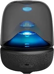 Harman Kardon Aura Studio 5 - Bluetooth® Home Speaker with Transparent Dome Design and Diamond-Effect Lighting - Black