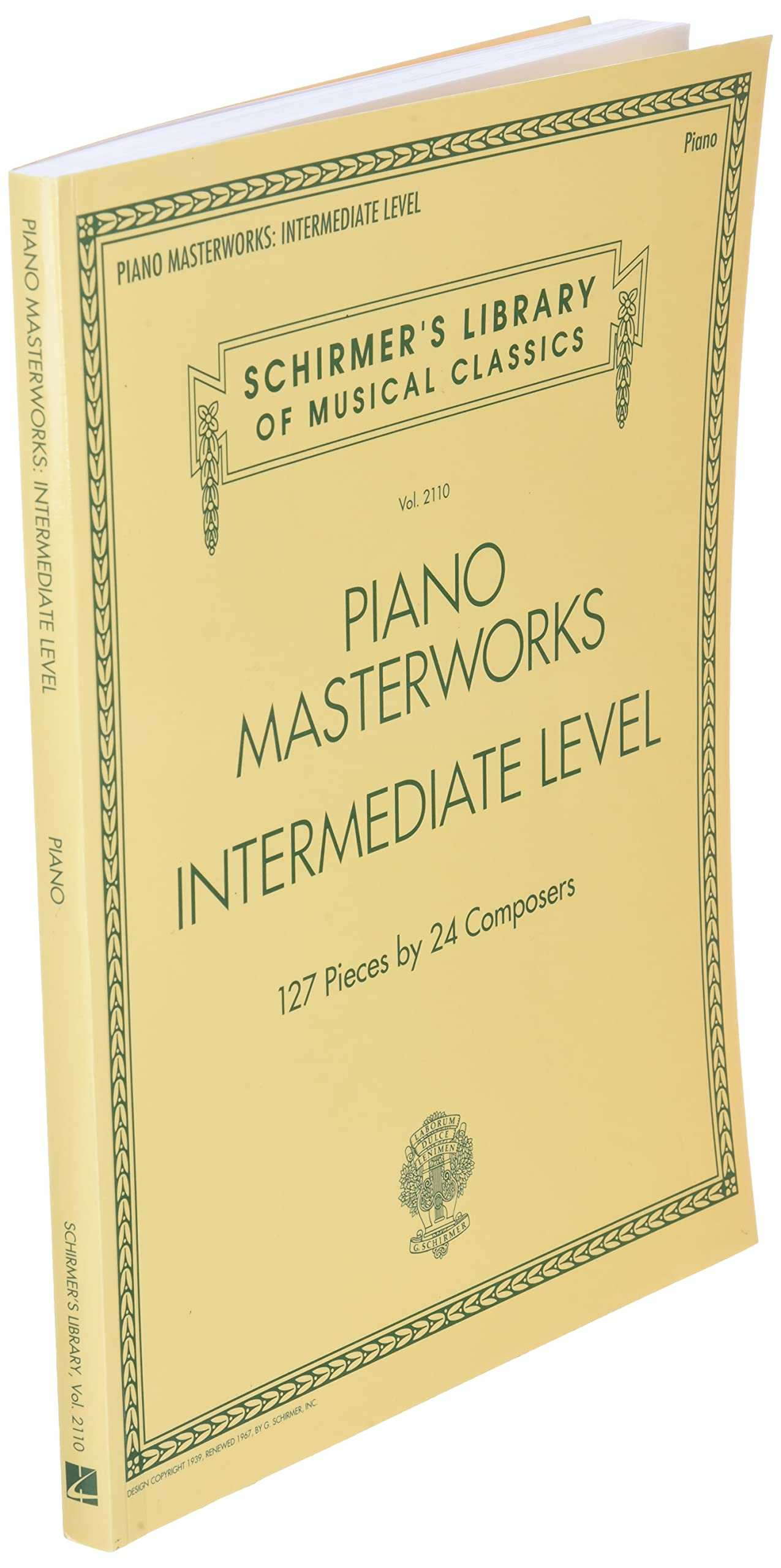 Schirmer's library of musical classics volume 2110: piano masterworks - intermediate level piano