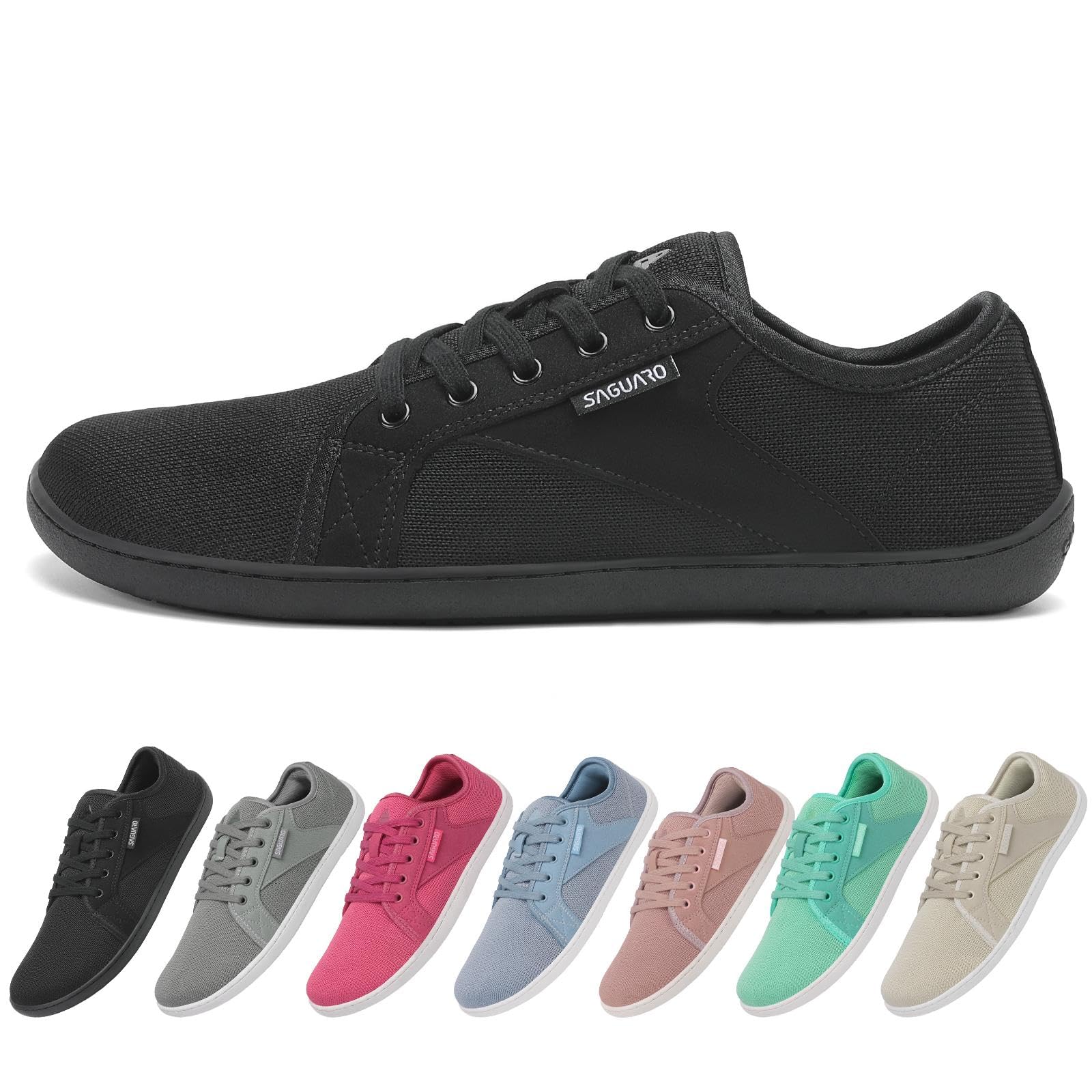 SAGUARO Unisex Knit Scarpe Barefoot con Suola Zero Drop, Luck Ⅰ, Taglie 36-48