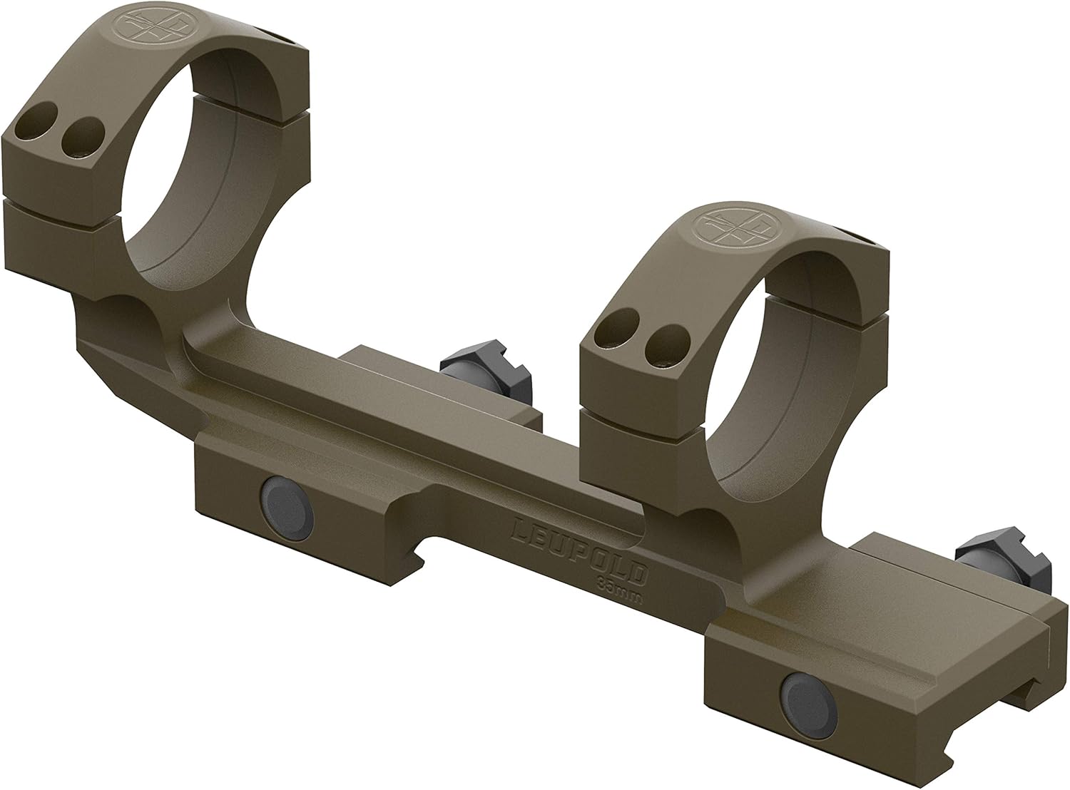 Leupold 111412 Mark 4 HAMR Rife Scope with DeltaPoint and Flat Top Mount, 4X24-Millimeter, Black