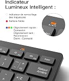 Inateck Bluetooth Keyboard for 3 Multi-Device, UK Layout Compact Wireless Keyboard for iPad Pro/Air/Mini/Windows/Android/iOS/Tablet/PC, Ergonomic Design with Media HotKeys, Slim and Portable, KB01003 - 4