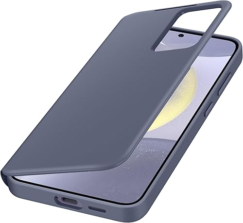 Miniatura 4 de SAMSUNG Funda protectora para teléfono Galaxy S24+ Plus S-View con pantalla pequeña inteligente, control de toque de dedo, diseño delgado, bolsillo