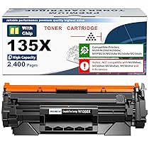 135X W1350X ( 135A W1350A ) Toner di Cartuccia (con chip) Alta Resa 2400 pagine Compatibile per HP LaserJet M207dw M209 M209d M209dw M234 M234d M234dw M234sdw M234sdn M235sdw Stampanti