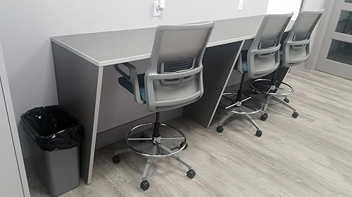 Miniatura 6 de Janico 1037GY - Cesta de basura de 10 galones, color gris