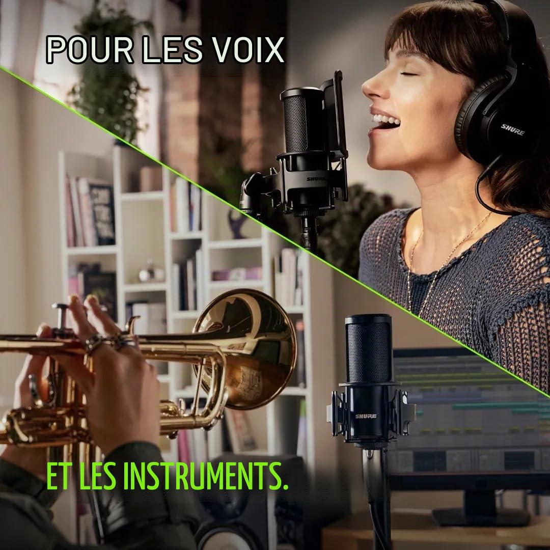 Shure SM4 Kit Microphone à Condensateur XLR de Studio pour Enregistrement