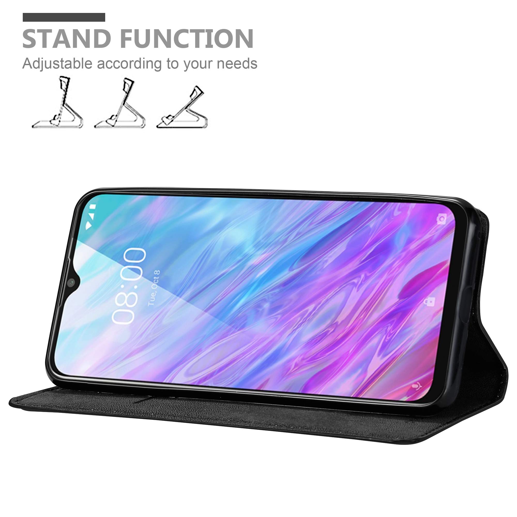 Cadorabo Hülle Für ZTE Blade V2020 – Kunstleder Flip Case Mit Standfunktion & Kartenfach