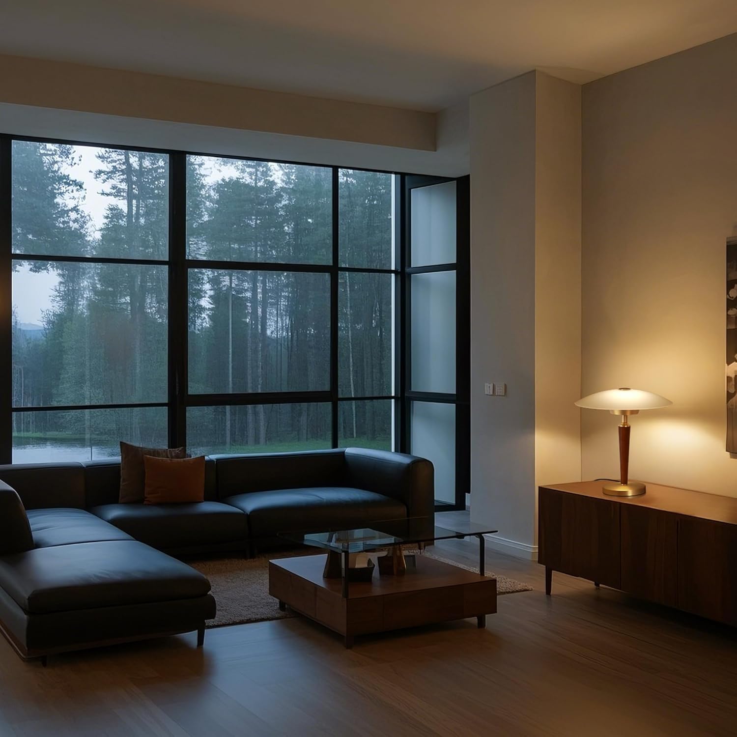 Aisilan 12W LED Gold Desk Lamp, Touch Dimmable Bedside Light with Pure Brass, Frosted Glass & White Ash Wood, Mid-Century Modern Design