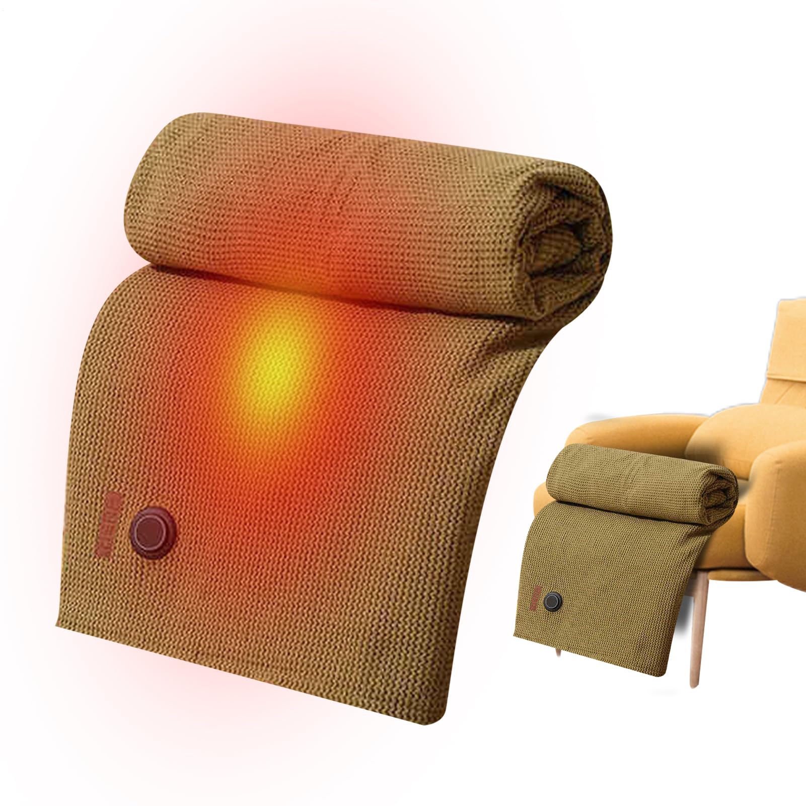 Coperto senza sforzo: la nostra coperta riscaldata portatile offre a: il nostro design efficiente del connettore USB fornisce un calore confortevole senza la limitazione 'alimentazione | Lavabile Per Casa, Ufficio, Viaggio, Campeggio, Divano, Auto, Aereo,