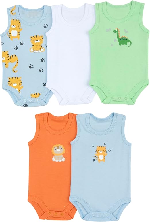 Conjunto de 5 body sem mangas