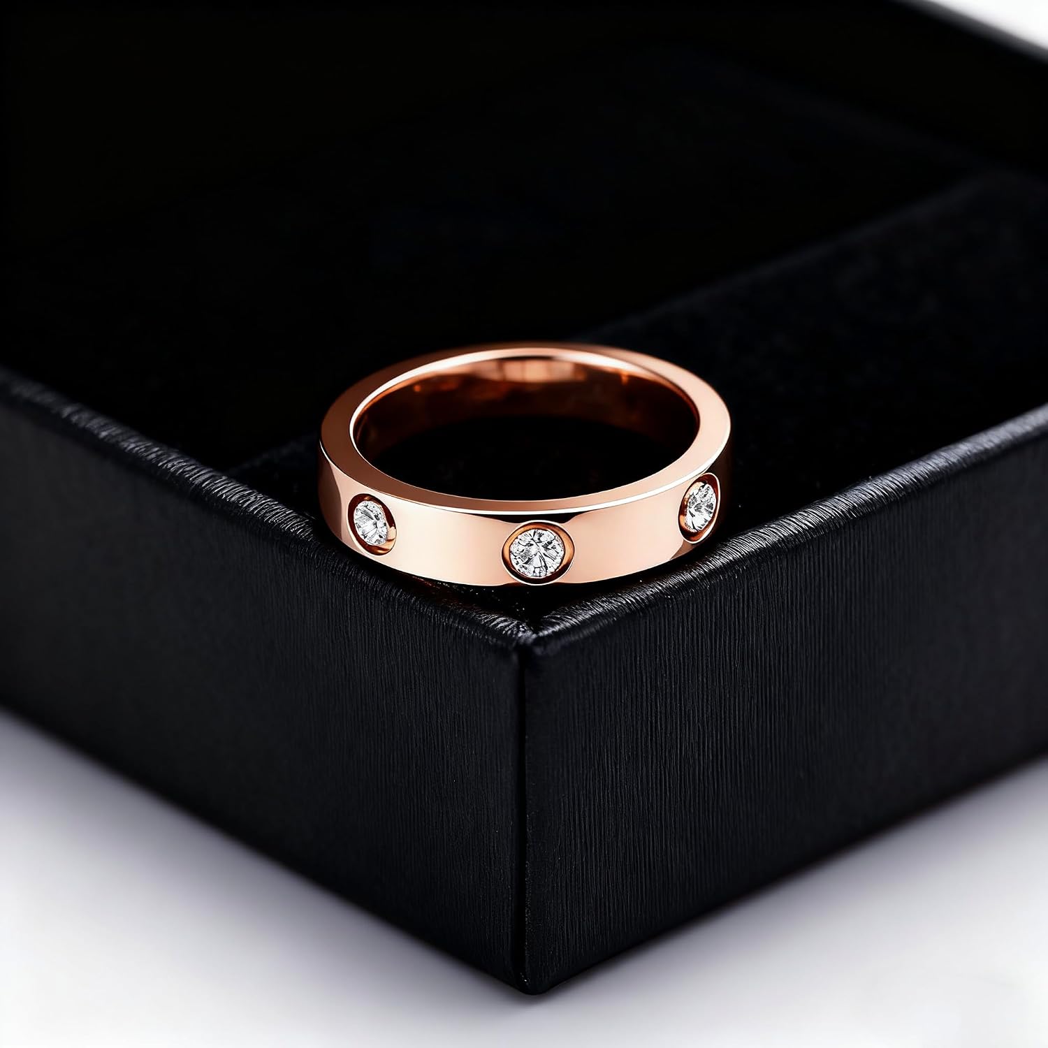 18K gold plated rings for Women, everyday rings, love ring, Stainless Steel Cubic Zirconia Friendship Band Wedding Party Trendy Jewelry Gift Non-Tarnish, Birthday Gifts for Her Girlfriend