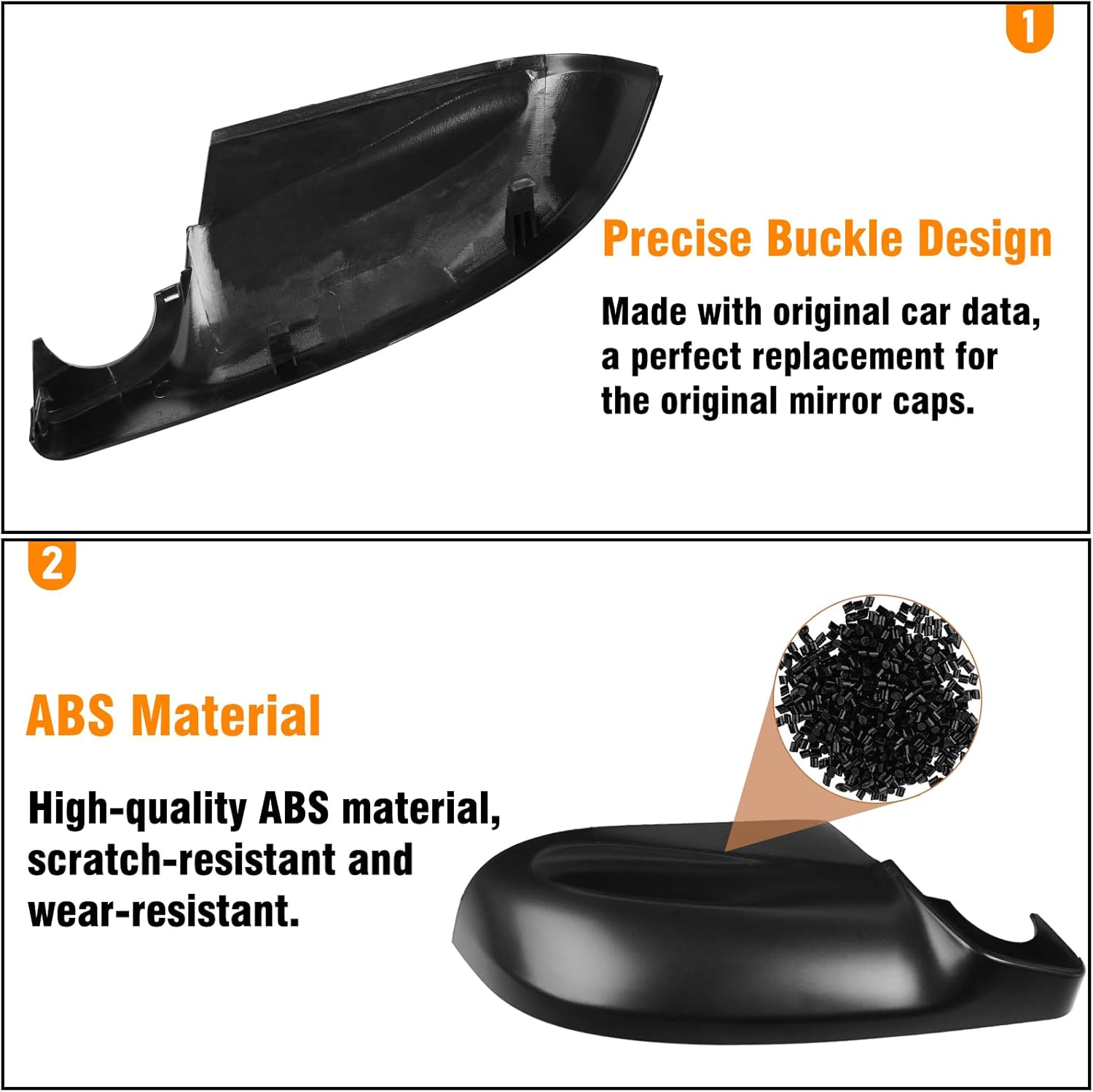 Yumzeco 1PC Compatible with Subaru Mirror Bottom Cover Impreza 2017-2023/Legacy/Outback 2018 2019/Ascent 2019-2023, Replace for 91054FL20A Driver Side Subaru Ascent Mirror Lower Cover Replacement-Left