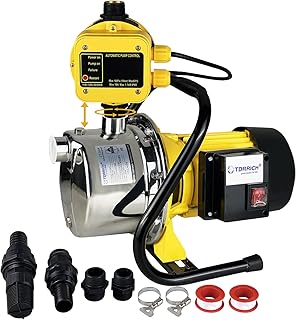 1HP Water Pressure Booster Pump with Automatic Controller for Whole House,110v Shallow Well Portable