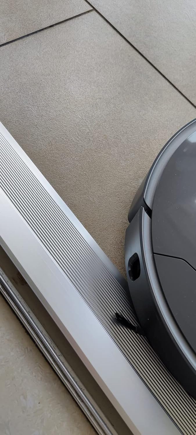 4 inch Wide Threshold Floor Transition Strip Reducer Flute Wood to Tile/to Floor Tile Heavy Duty Carpet Edging Strip Length 90/100/110/120/130/140/150 cm (Silver 90cm/35.4in)