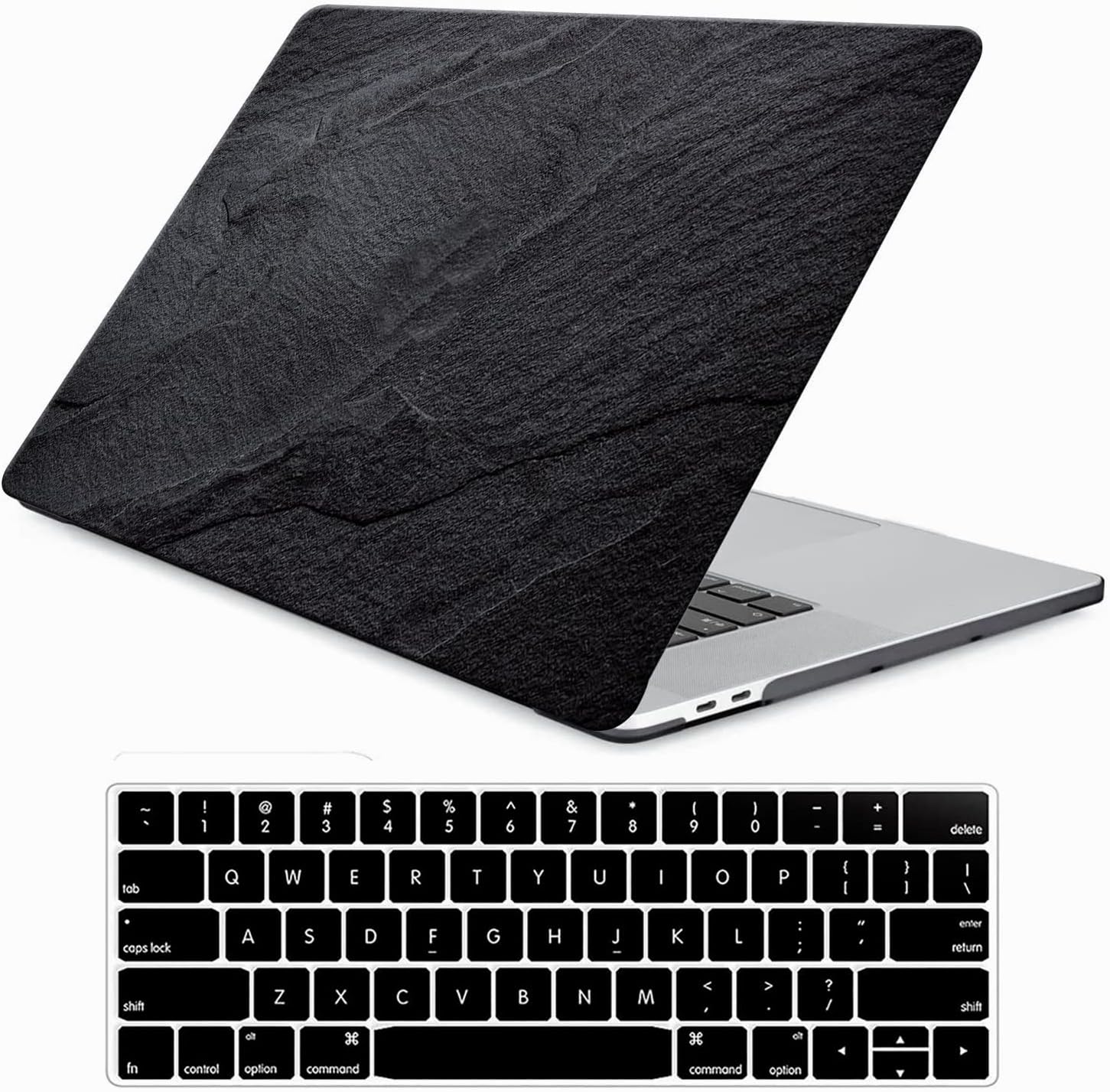 Funut for MacBook Pro 14 inch Case 2025-2021 M4 M3 M2 M1 A3185 A3401 A3112 A2992 A2918 A2779 A2442 Pro Max Chip,Laptop Plastic Hard Shell Case & Keyboard Cover for Pro 14",Blcak