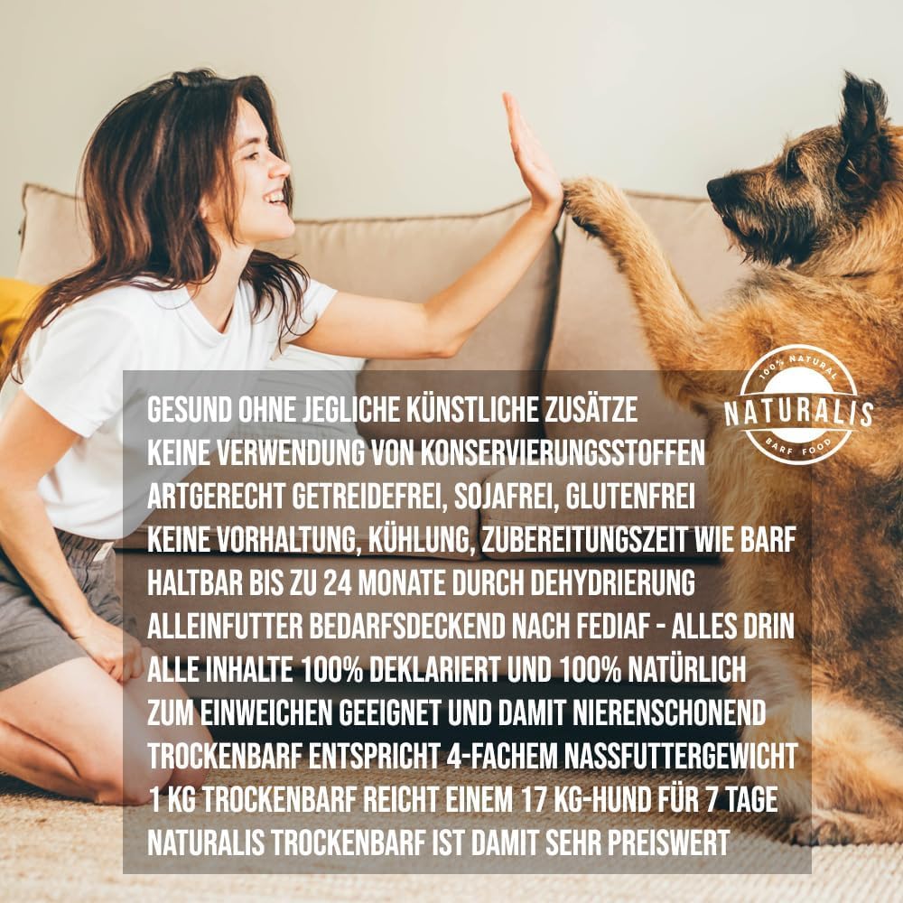 Naturalis Smart 80 Barf sucha karma dla psów, 5 kg, łososiowa, pełnoporcjowa, bez dodatków, bezzbożowa, sojowa, bezglutenowa, 100% naturalna, delikatnie suszona na powietrzu, korzystna cena!