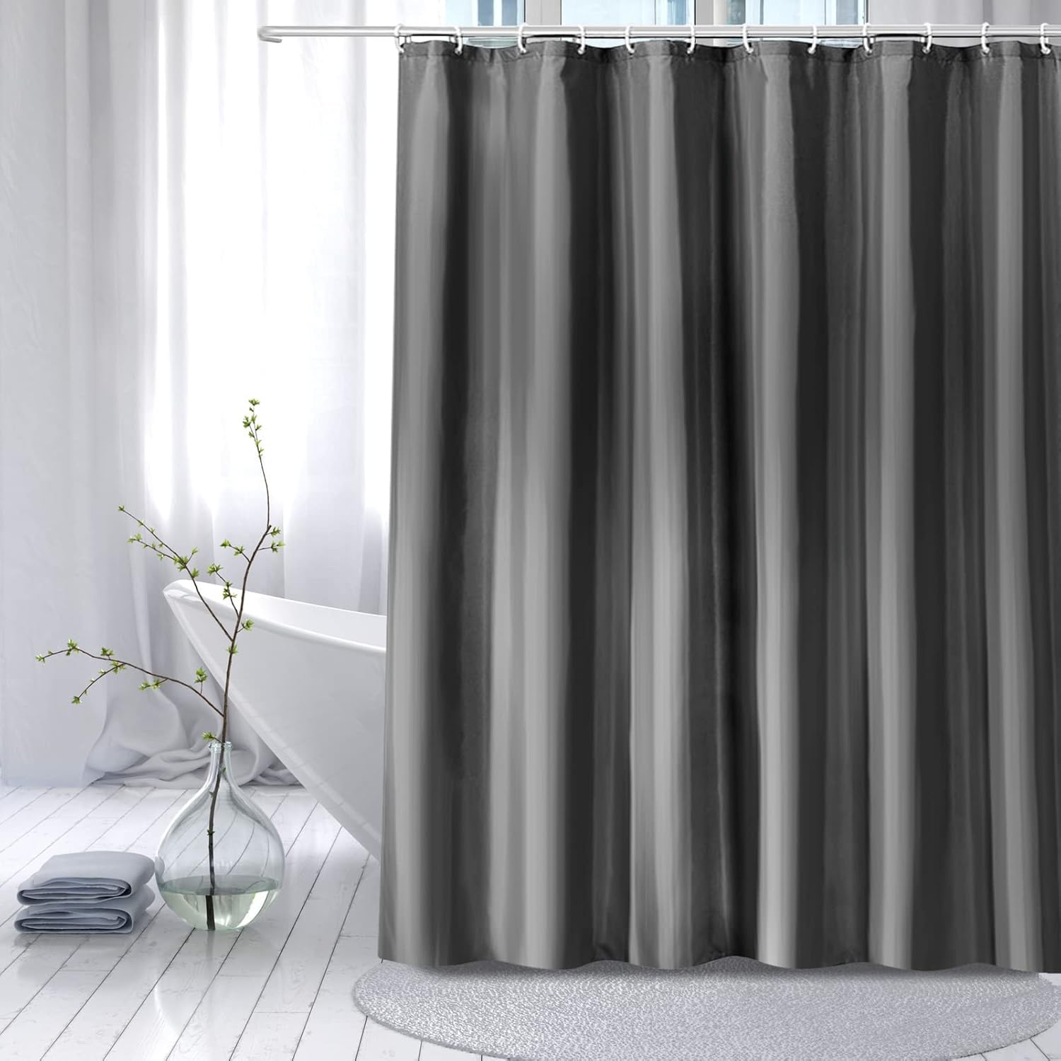 Amazon.com: Aleplon Shower Curtiain or Liner, Waterproof Durable Fabric ...
