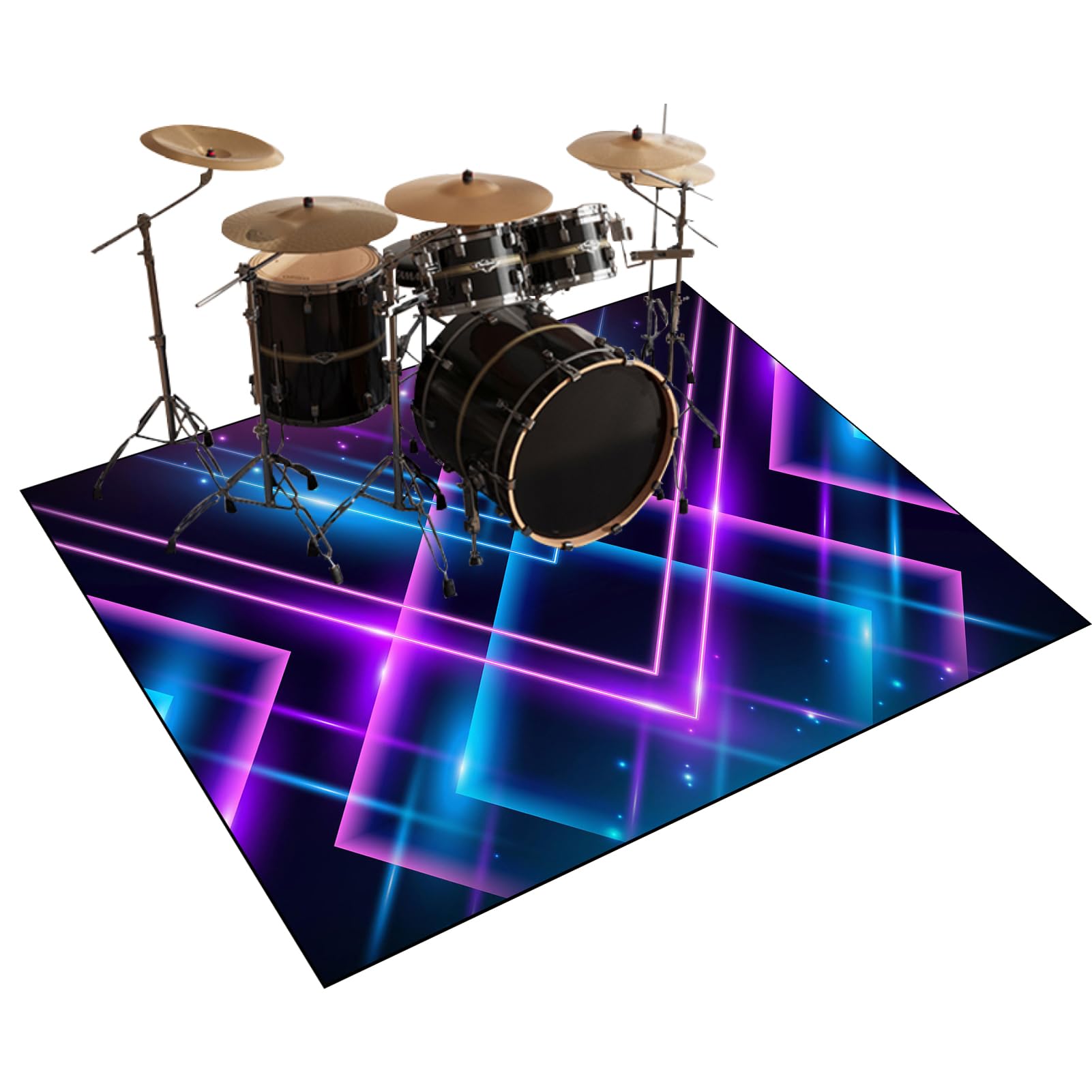 Mata ochronna do akcesoriów perkusyjnych elektroniczna mata perkusyjna dźwiękoszczelna mata bębnowa mata akustyczna mata podłogowa do instrumentów muzycznych 150 x 120 cm