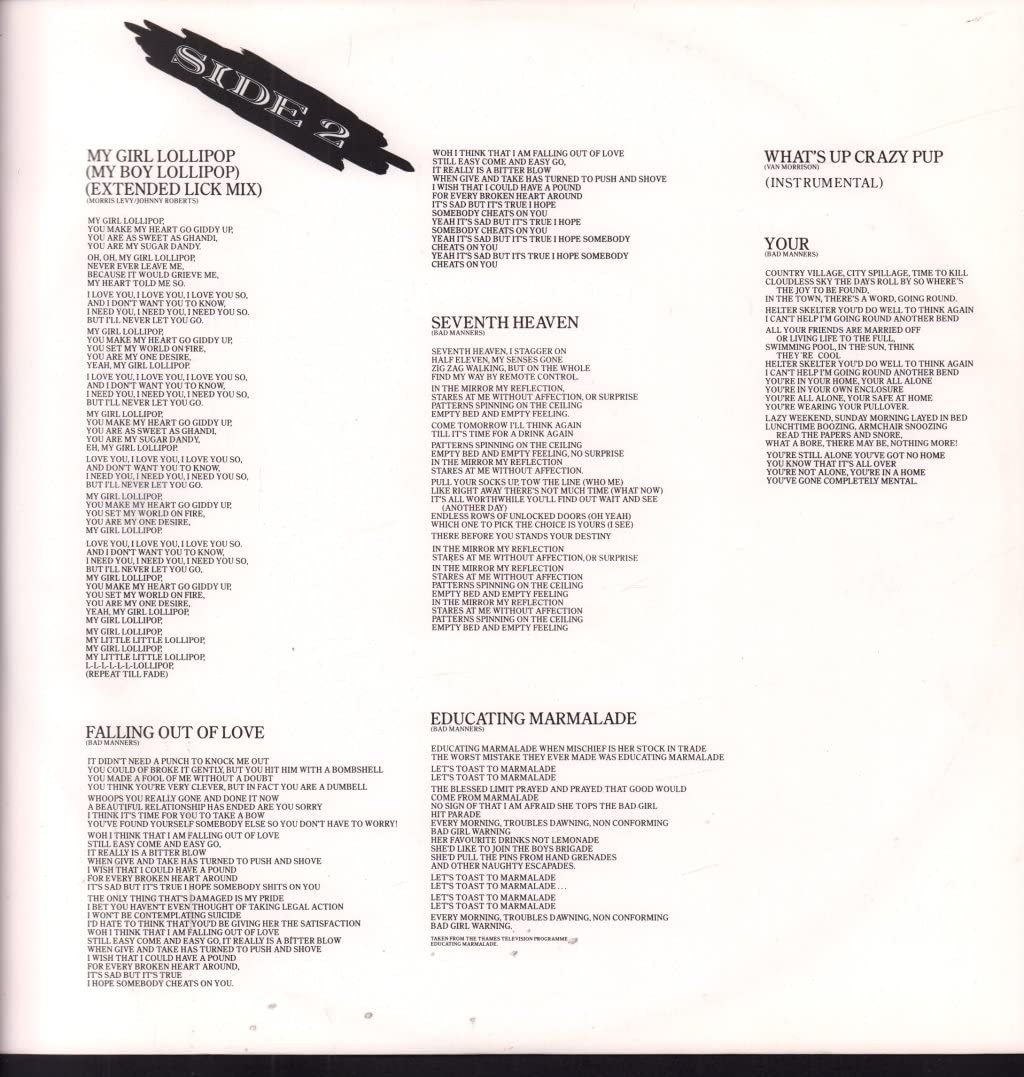 FORGING AHEAD LP UK MAGNET 1982