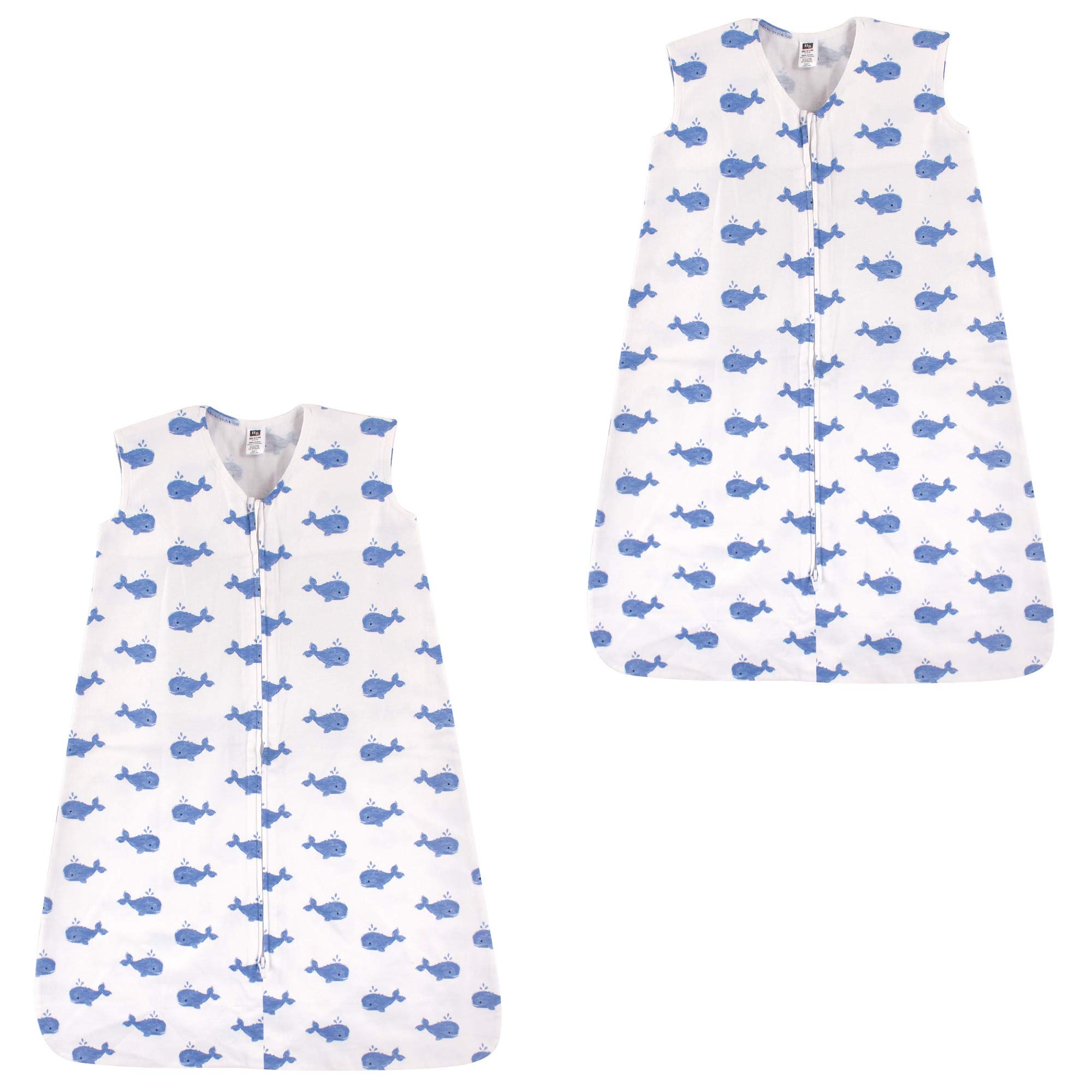 Hudson Baby Unisex BabyCotton Sleeveless Wearable Sleeping Bag, Sack, Blanket