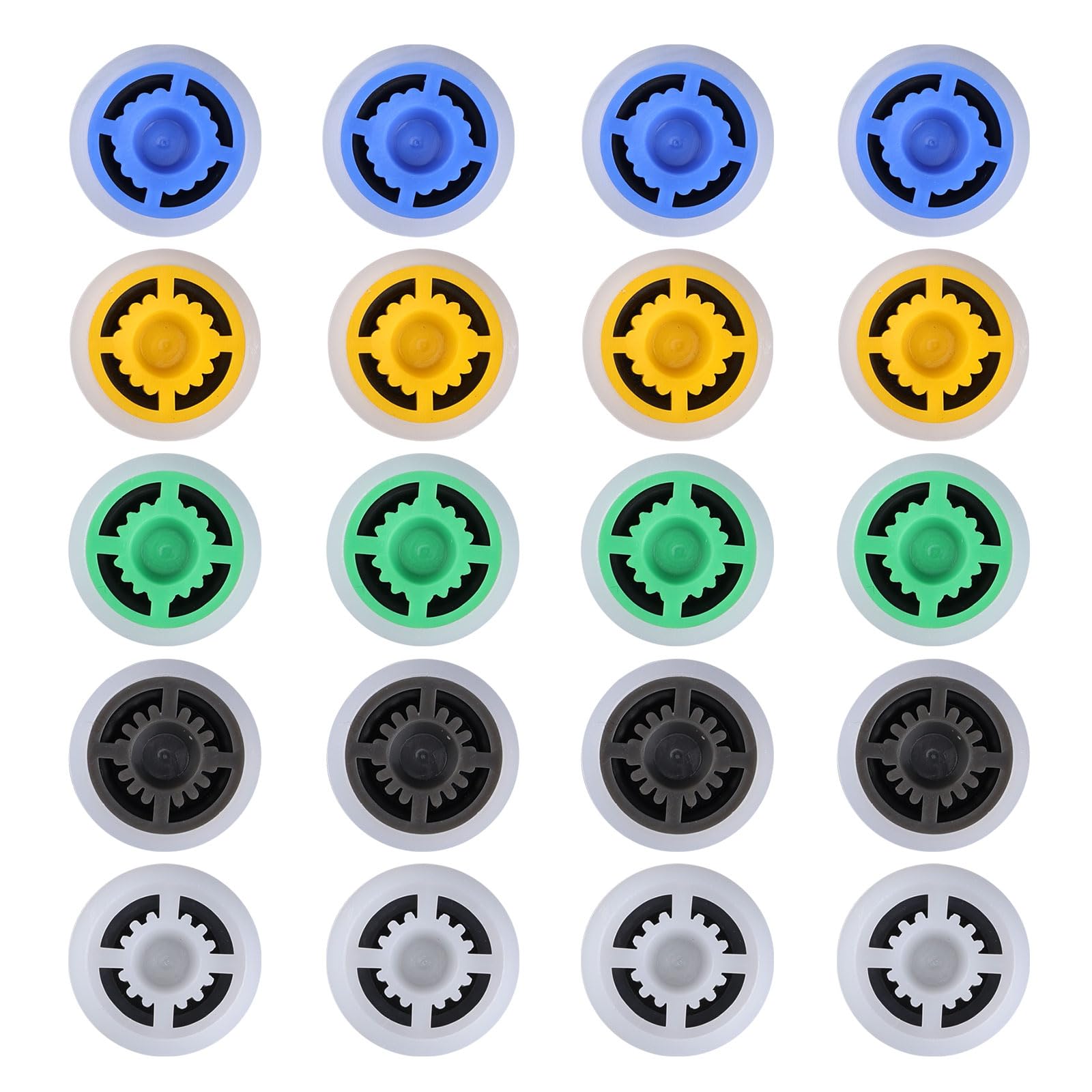 20pcs Multi Color Shower Head Flow Restrictors, Plastic GPM 1.5