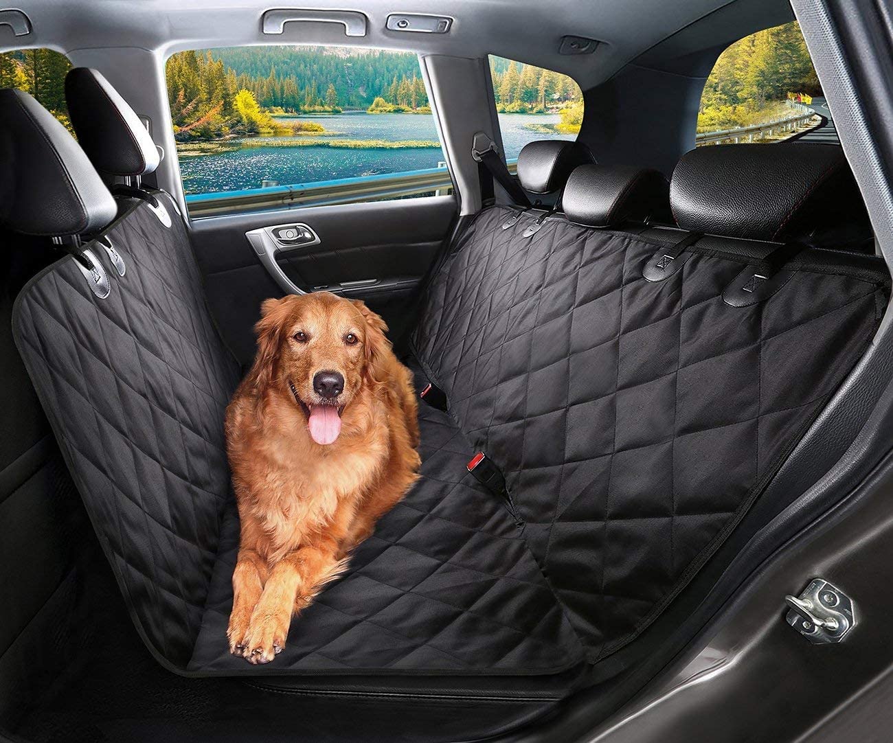 Furry Land Waterproof Anti Scratch Quilted Padded Oxford 200 D Fabric Universal Car Backseat Cover for Dogs and Cats Pet Carrier/Cover, Black (B0CQR3357H) Amazon Price History, Amazon Price Tracker