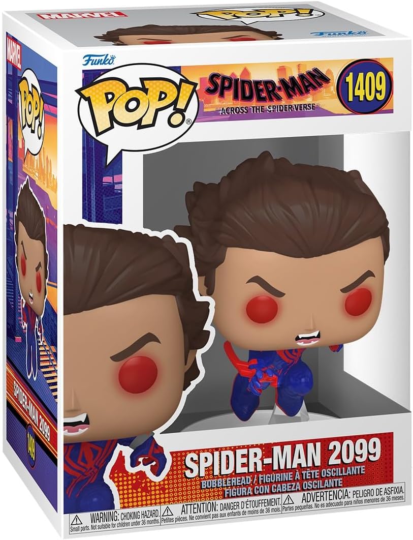 Pop! Marvel: Spider-man Across the Spider-Verse - SM2099-2099 - Unmasked - Spiderman Into the Spiderverse 2 - Collectable Vinyl Figure - Gift Idea - Official Merchandise - Movies Fans