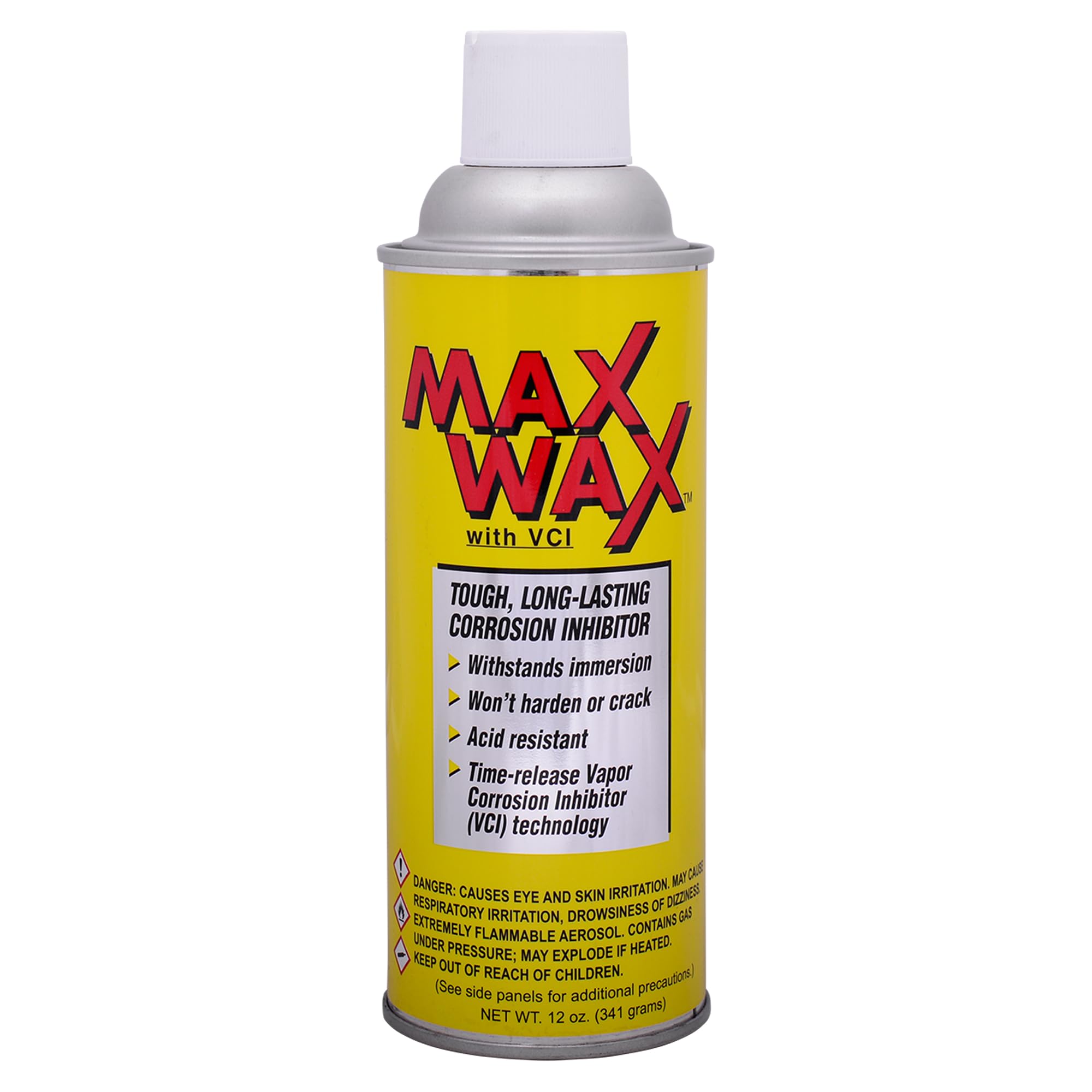 Corrosion Technologies MaxWax, Synthetic Wax-Based Corrosion Inhibitor Spray for Metal Parts, Pipe, Steel, Iron, Motor, Subsea Equipment, Electrical Cabinet, Automotive, Outdoor Storage 12 oz Aerosol